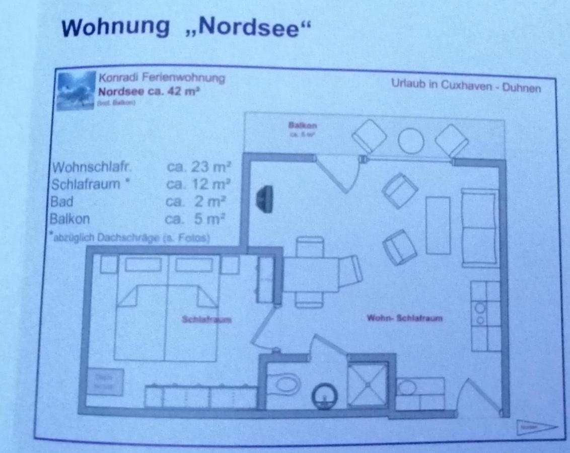 Ferienwohnung Konradi Cuxhaven-Duhnen Buitenkant foto